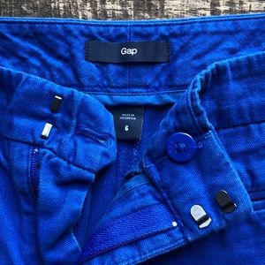 Royal Blue Canvas Shorts